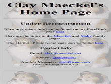 Tablet Screenshot of maeckel.net